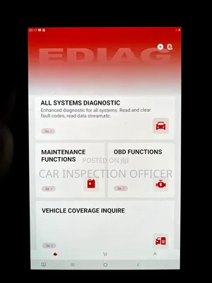 Car Pre-Purchase Inspection Mechanic With Scanner Machine