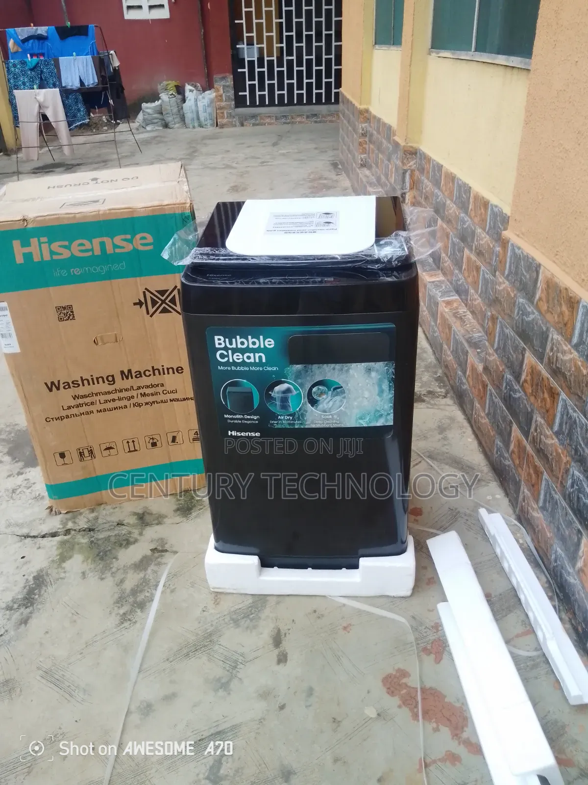 Hisense 9kg Top Load Smart Control Auto Washing Machine Easy Load