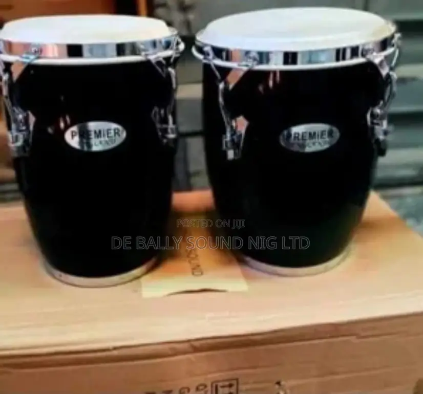 Premier Bongo Drums – Black Double Bongo Set