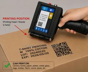 Handheld Inkjet Printer T-Shirts and Fabric Cartons Bag
Plastic Bottle