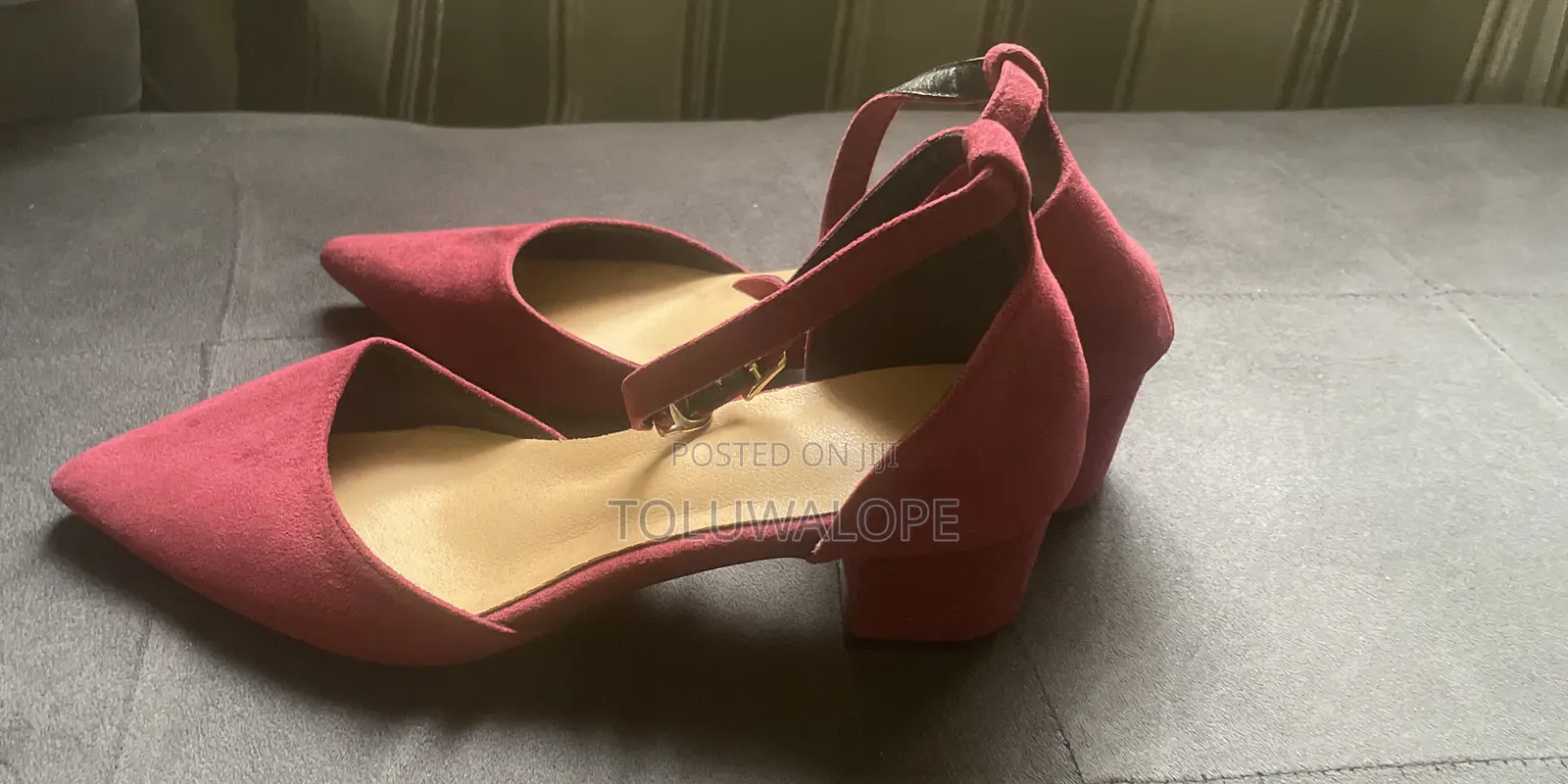 Brand New Suede Balanced Heels -Size 39