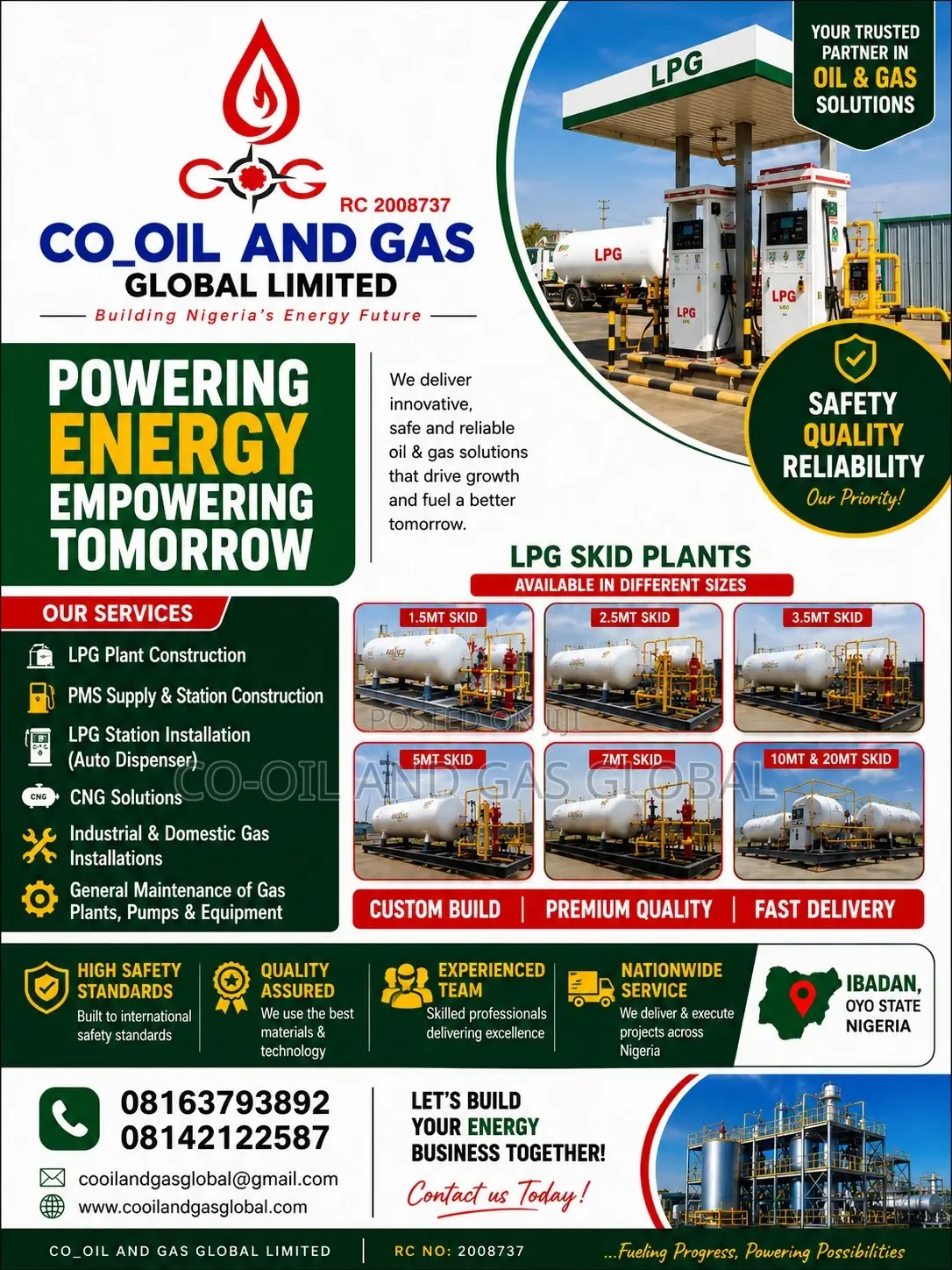 2.5mt LPG Skid – Full Package Available