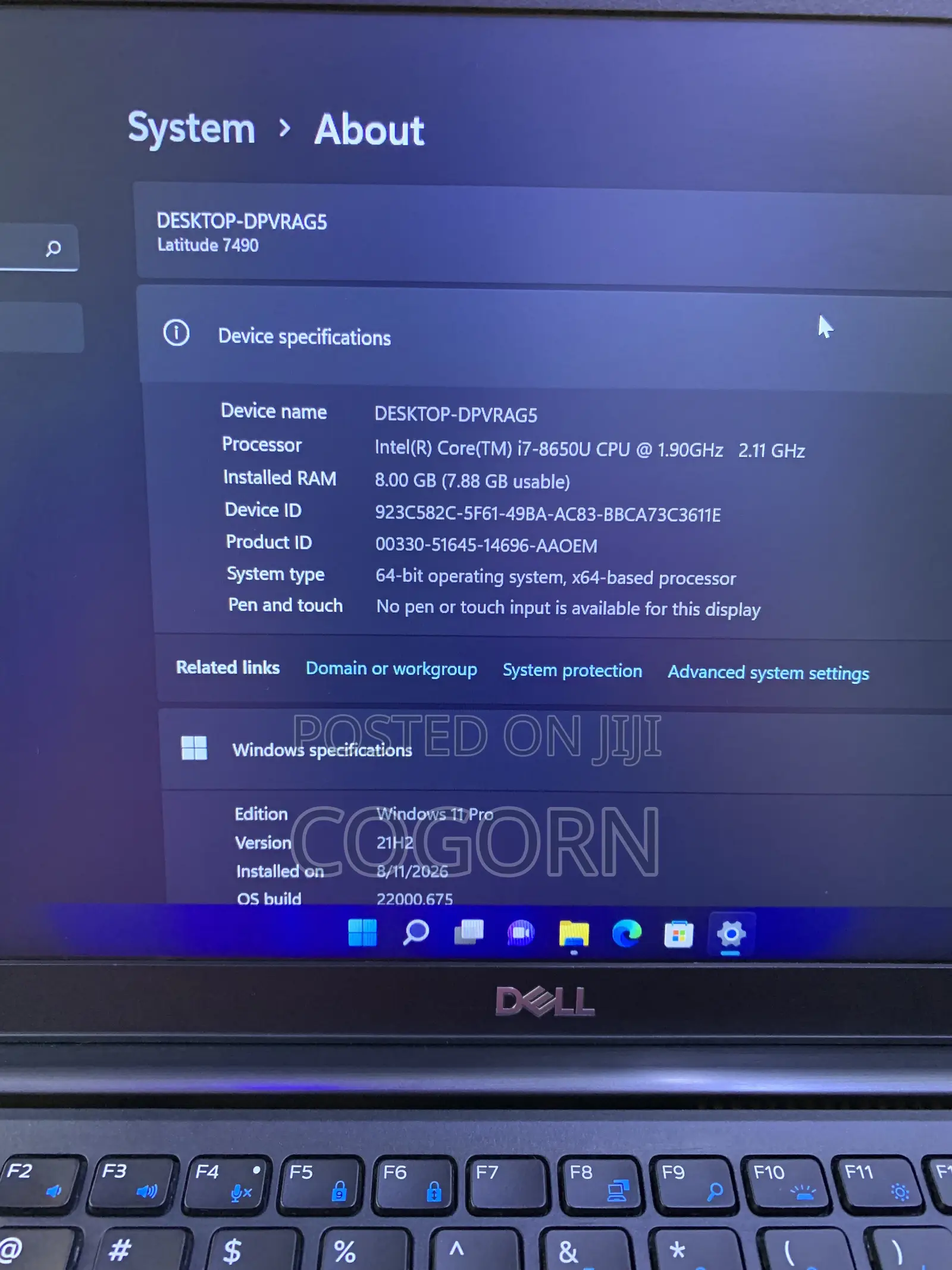 Laptop Dell Latitude 7490 8GB Intel Core i7 SSD 256GB