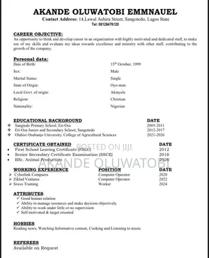 Male Office/Shop Personal Asistant