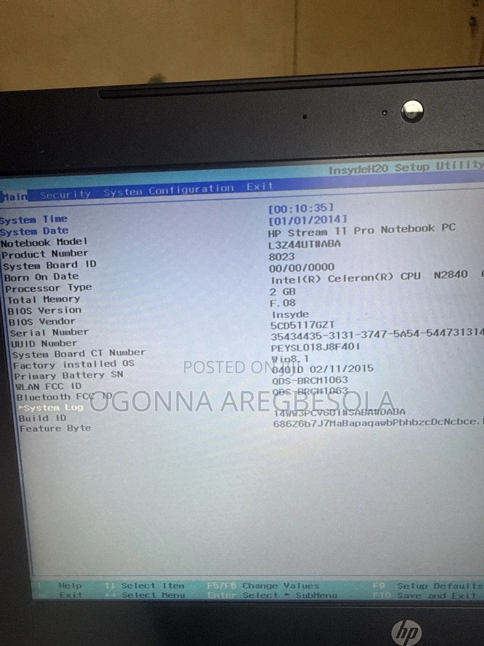 Laptop HP Stream 11 4GB Intel Celeron HDD 60GB