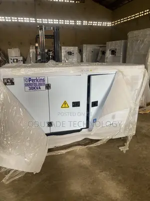 New 30KVA Enclosed Diesel Generator – PERKINS