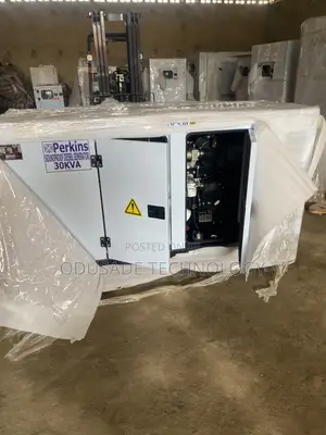 New 30KVA Enclosed Diesel Generator – PERKINS