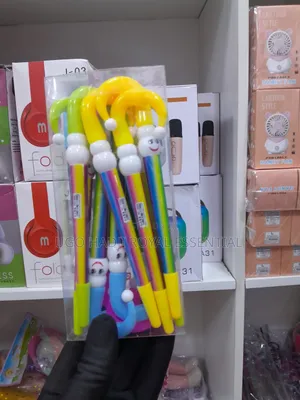 Cute Rainbow Candy Cane Umbrella Pens for Kids Birthday Party Favors
