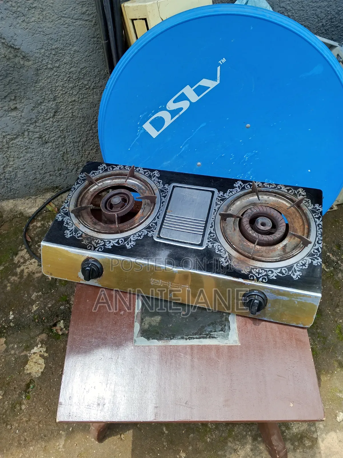 Table and Burner