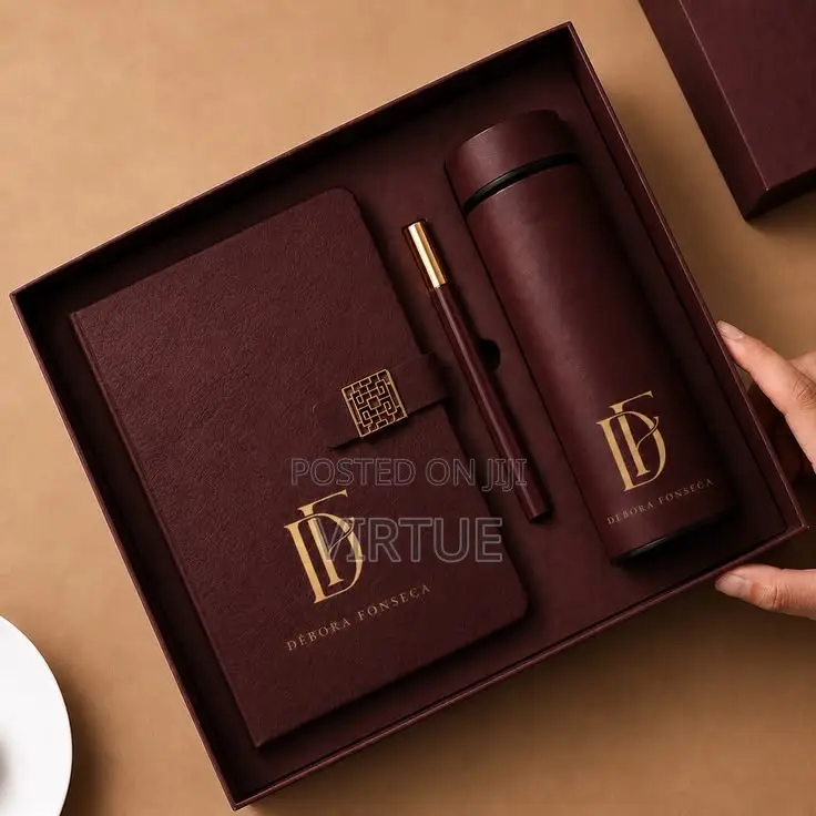 Customized Diary & Flask Gift Set | Premium Personalized