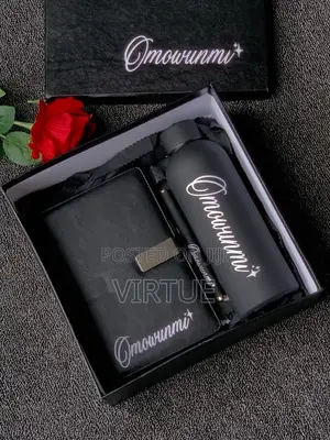 Customized Diary & Flask Gift Set | Premium Personalized