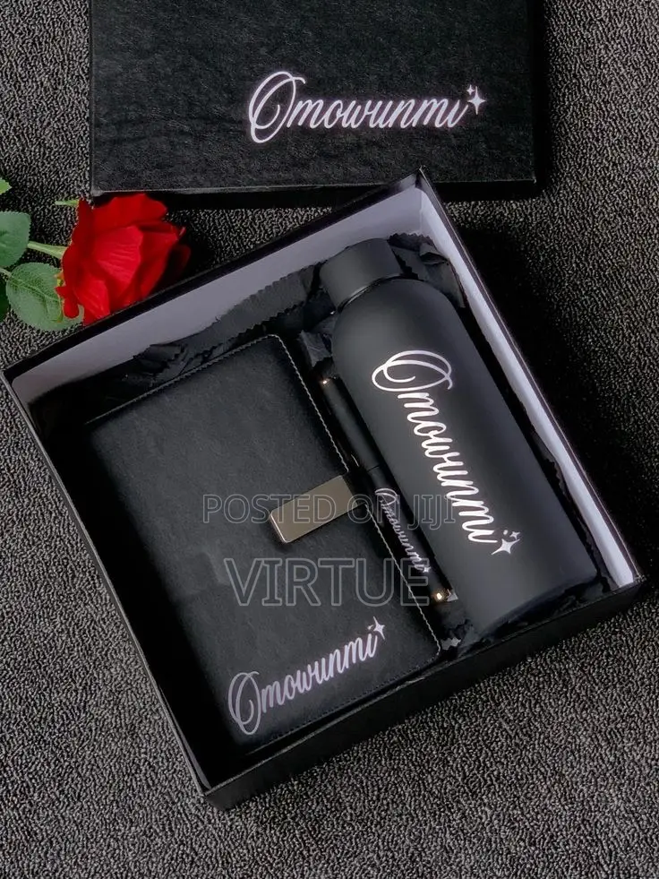 Customized Diary & Flask Gift Set | Premium Personalized