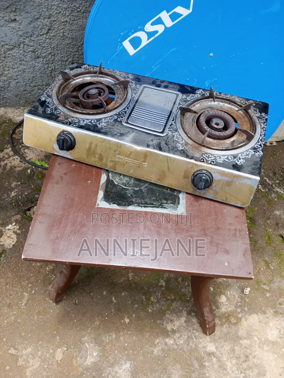 Table and Burner