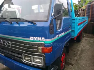 Toyota Dyna 300 Flatbed Truck Blue Commercial Business Truck