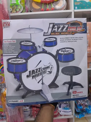 Children's 16-Piece Jazz Drum Music World Toy Set