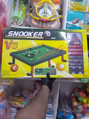 Mini Tabletop Snooker Pool Table Toy Set for Kids