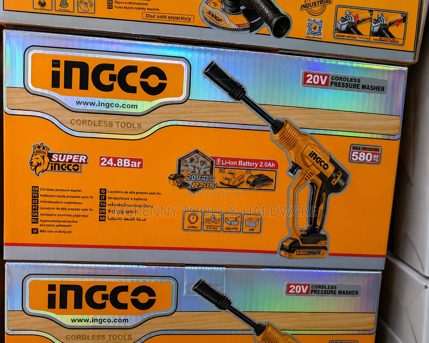 INGCO 20V Cordless Pressure Washer, A