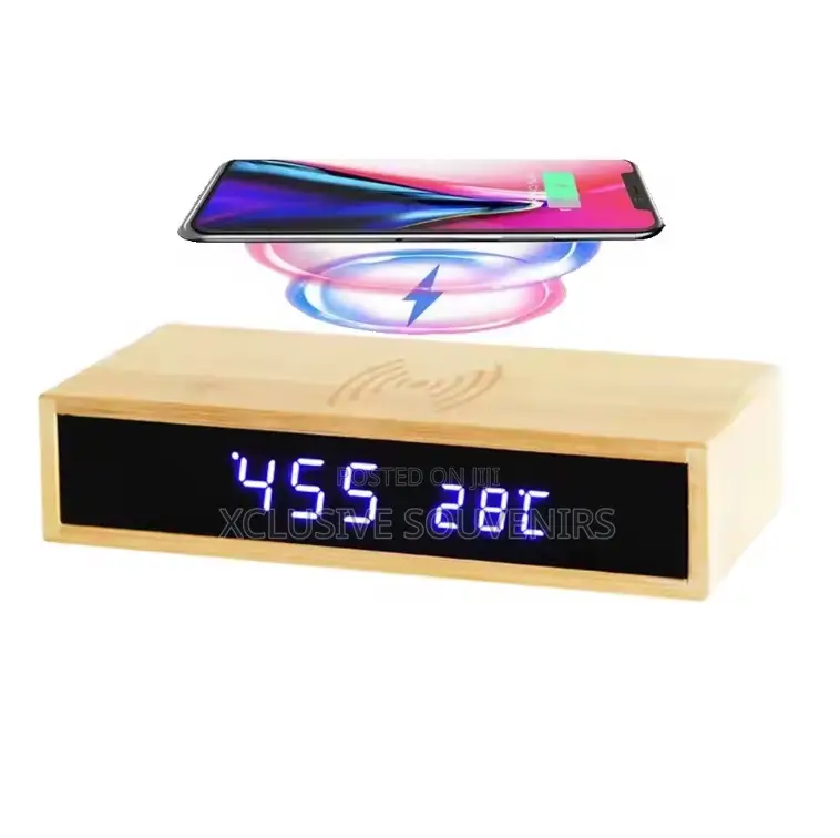 Wireless Charging Temperature Display Digital Clock Smart Table Clocks
