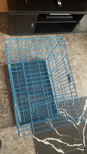 Blue Collapsible Big Dog Cage