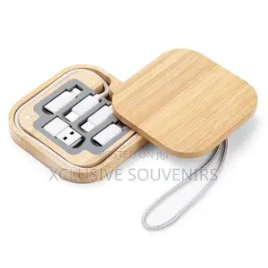 6in1 USB TypeC Eco-Friendly Bamboo Multifunctional Charging Cable Kit