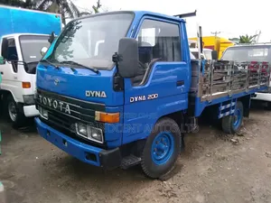 Toyota Dyna Flatbed Truck Blue Commercial Business Truck