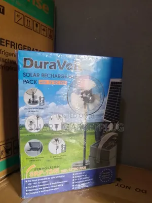 Duravolt Complete Solar Rechargeable Pack With 12" Df Fan