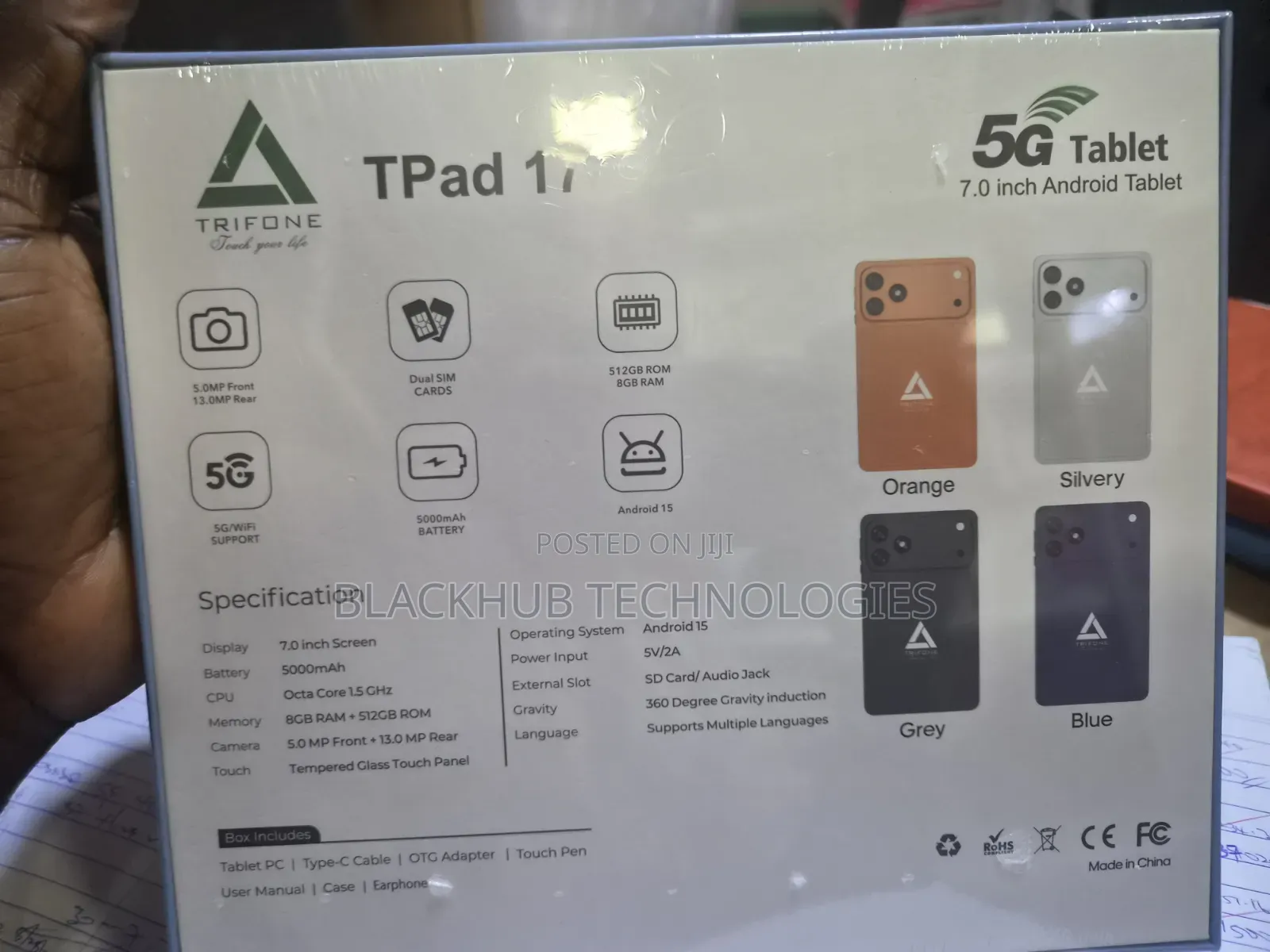 New Trifone TPad 17 512 GB Black