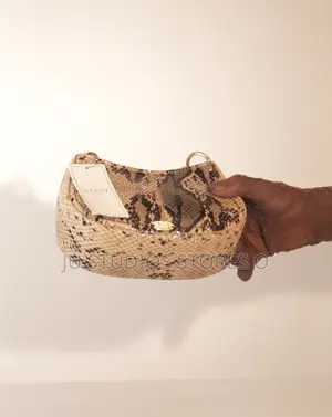 Lipsy London Snakeskin Print Curved Mini Shoulder Bag