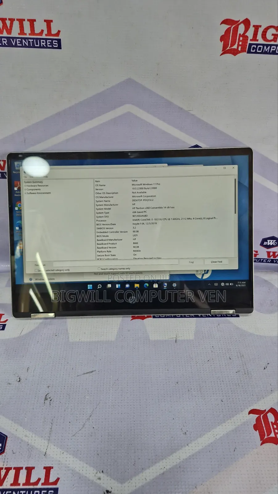 Laptop HP Pavilion x360 14t 8GB Intel Core i5 SSD 256GB