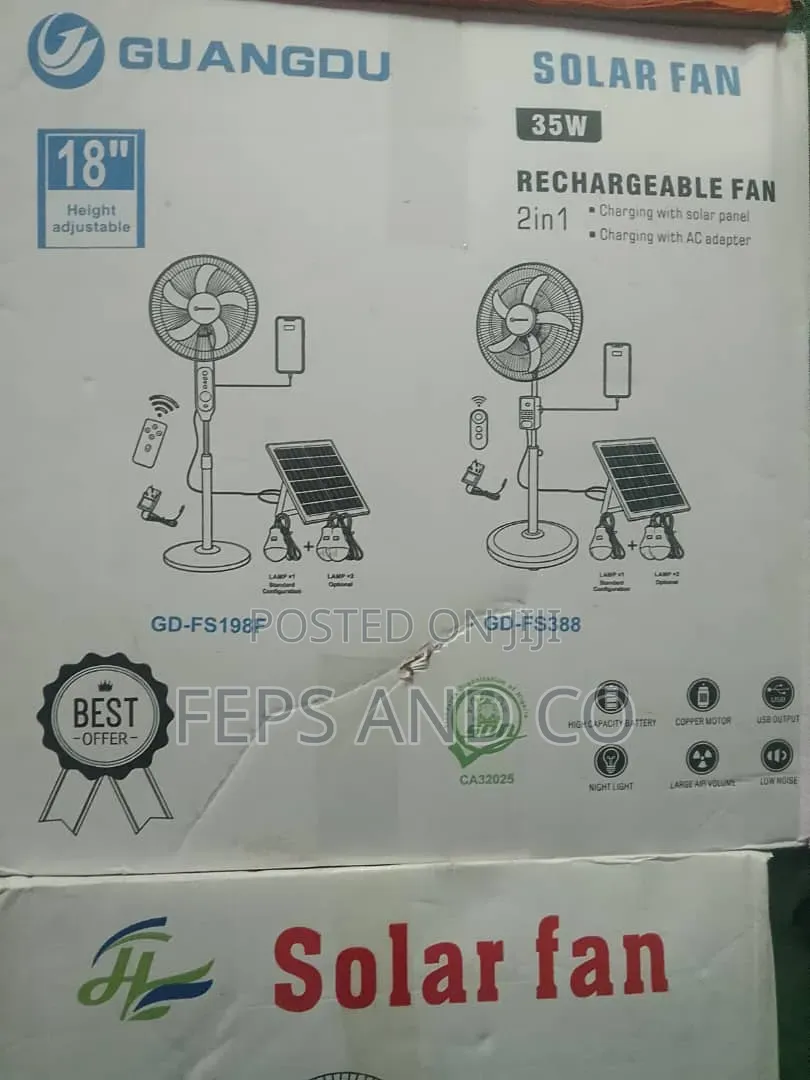 Solar Standing Fan
