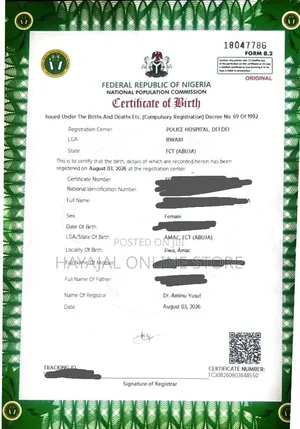 Civil Registrations(Birth Certificate, Birth Attestation, Death Certs)
