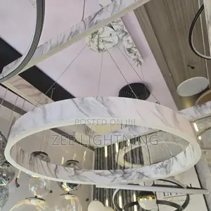 LED Marble Design Square Shaped Drop Pendant