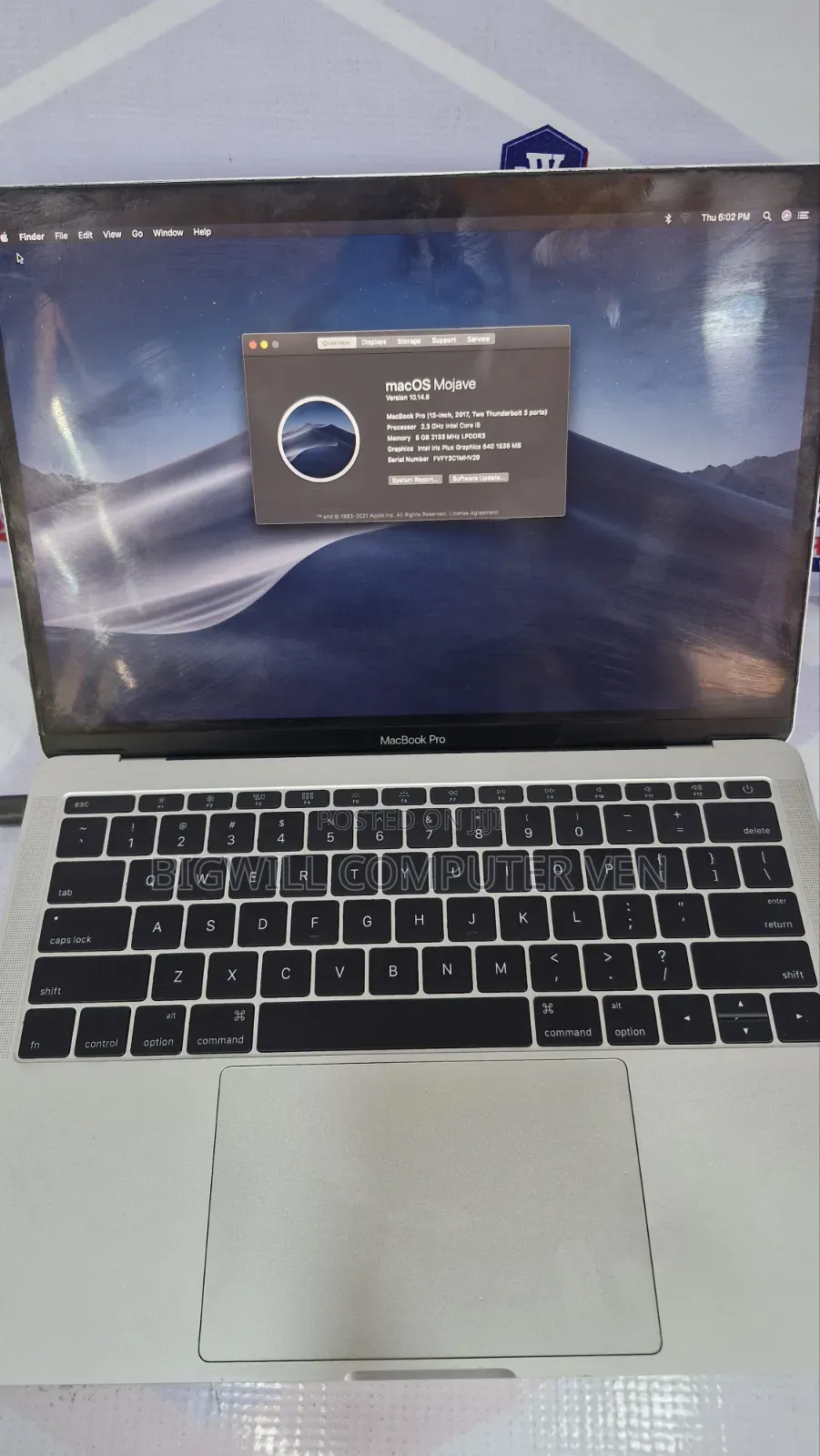 Laptop Apple MacBook Pro 2017 8GB Intel Core i5 SSD 256GB