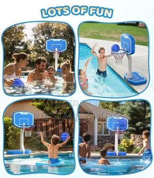 2-In1 Swimming Pool Volley Ball Hoops