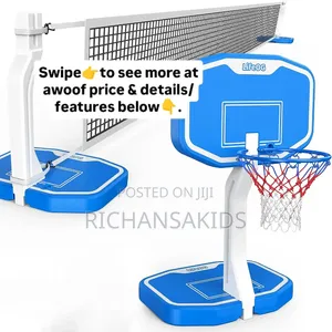 2 -in-1 Basketball Pool Volley Ball Hoop