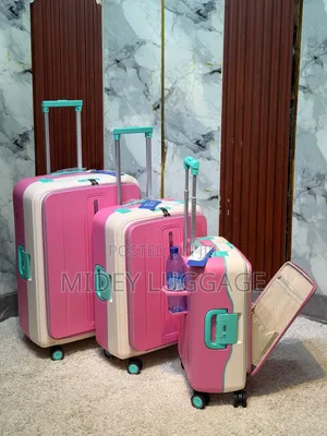 Set of 3 Rubber Luggage Traveling Box