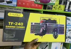 4in1 Tf-240 Gaming Combo Keyboard Mouse Headset Mouse Pad