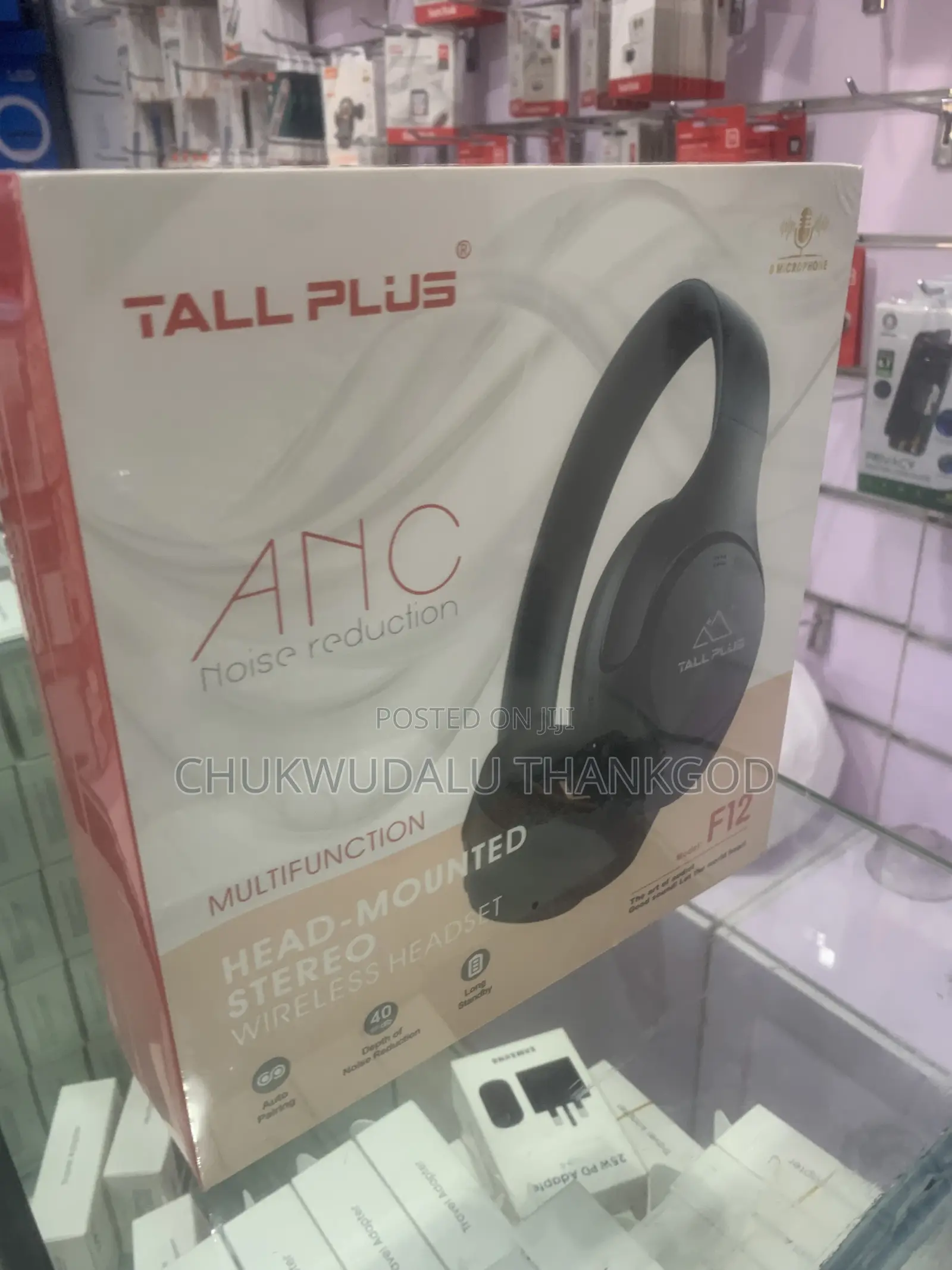 Tallplus F12 Headphone Active Noise Cancellation