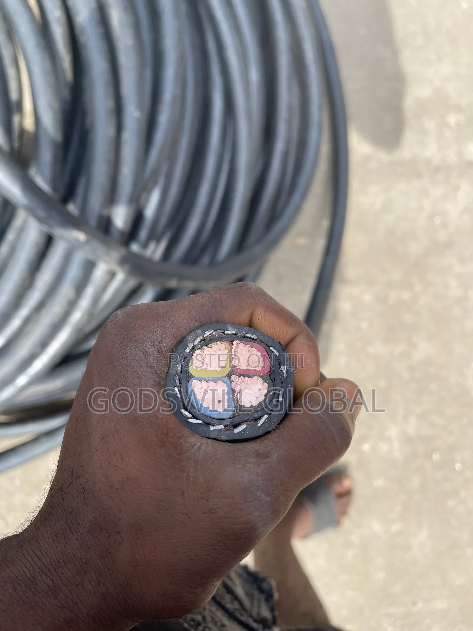 70mmx4core Armoured Cable