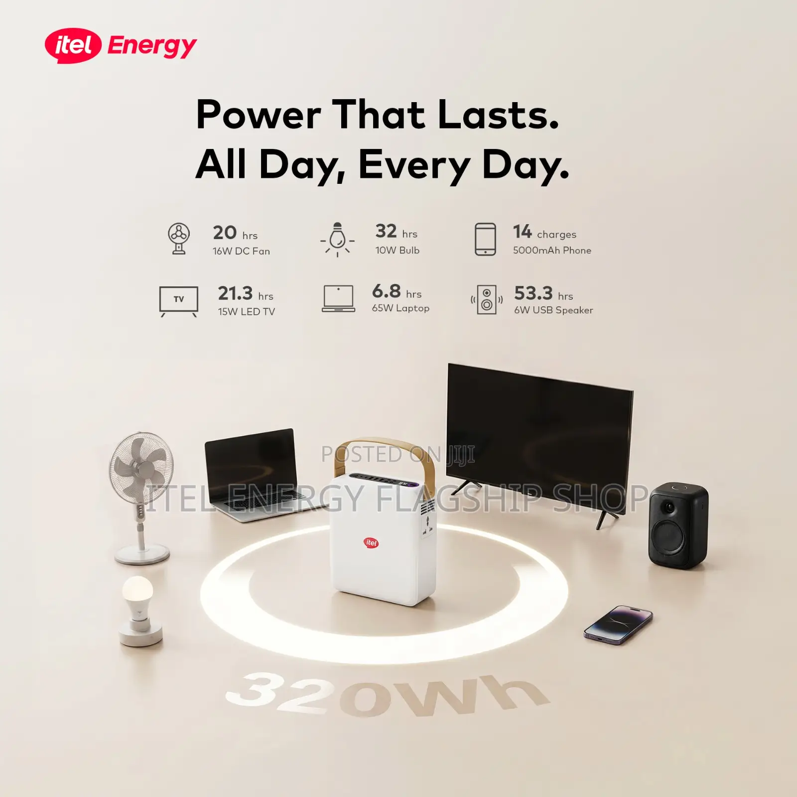Itel Energy Power Go Pro + 320wh