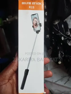 Selfie Stick With Rechargeable Light