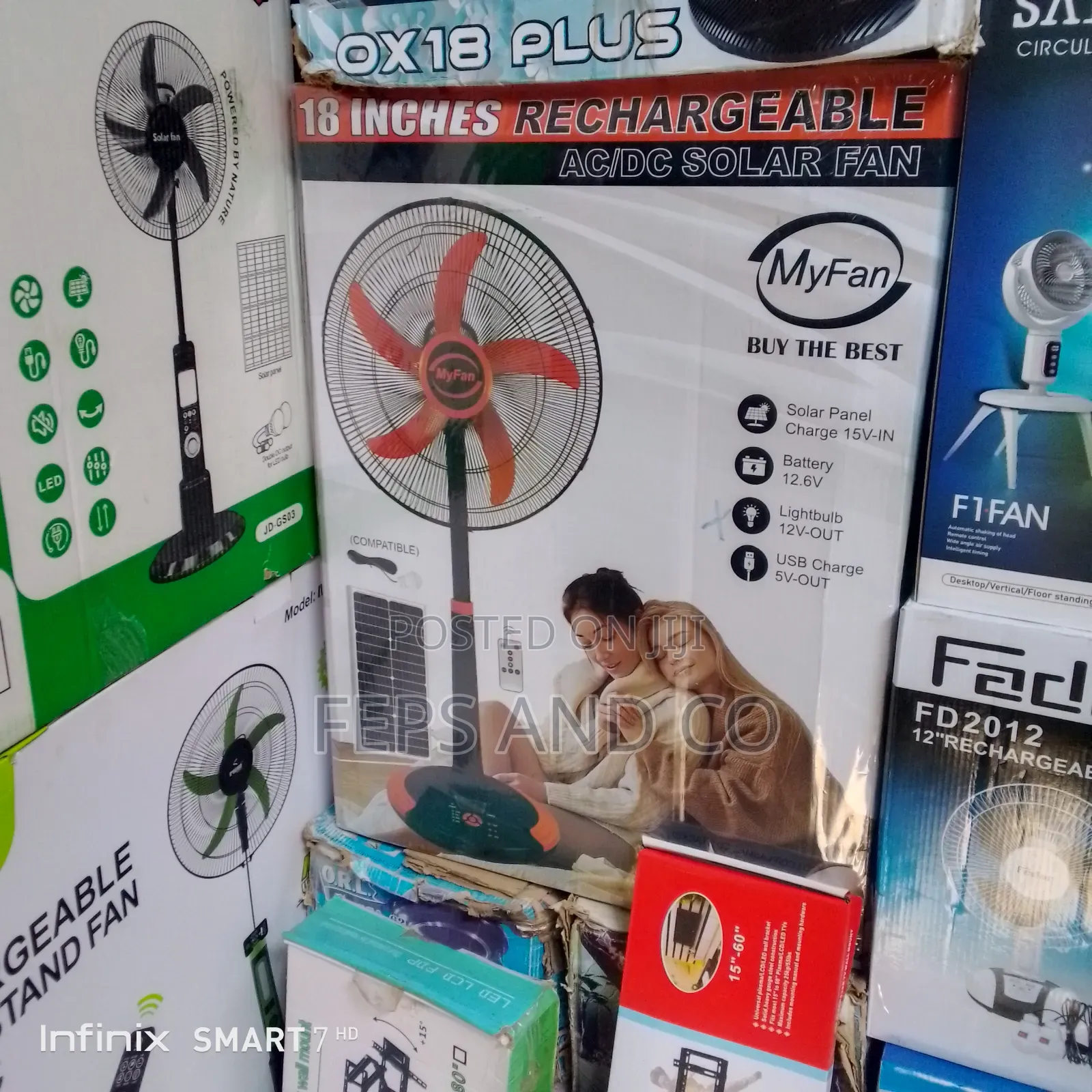 Solar Standing Fan
