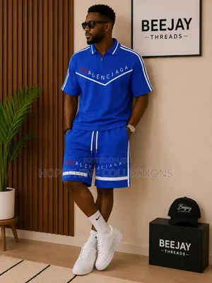 High Quality Luxury Up Down Short Set –