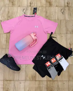 Pink Gym Top Full Accessories