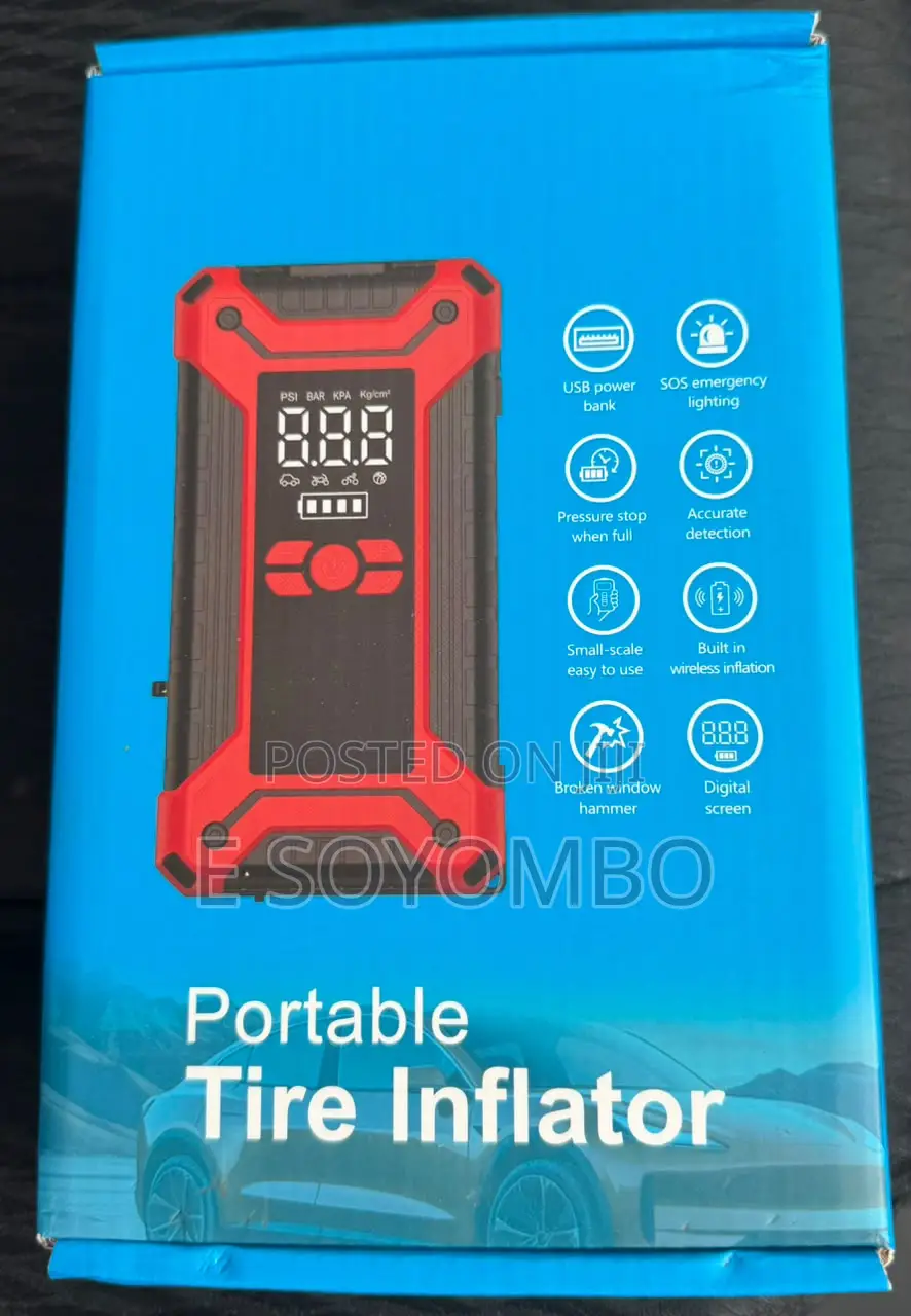 Multifunctional Solar Jump Starter Air Compressor
