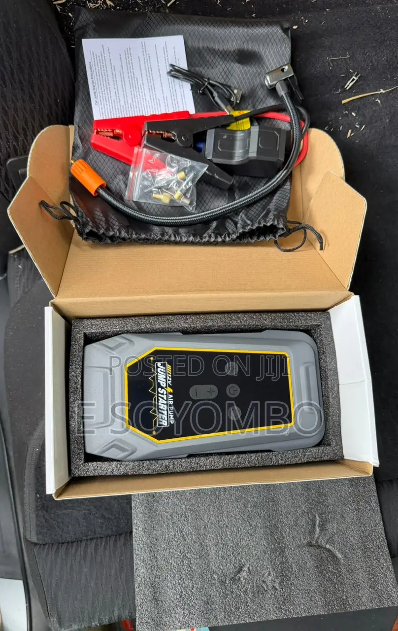 Multifunctional Solar Jump Starter Air Compressor