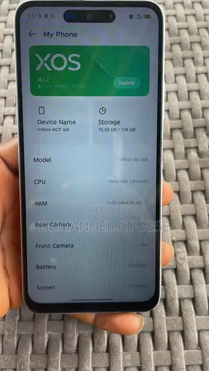 Infinix Hot 60i 128 GB Silver