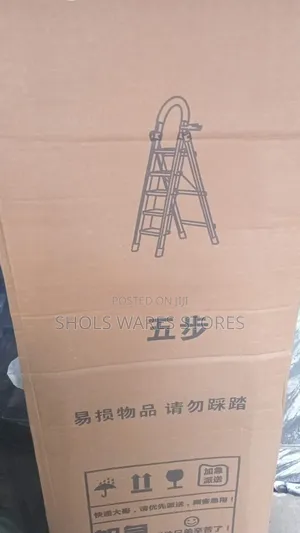 6-Step Heavy Duty Foldable Ladder - Red/Black