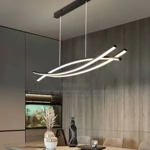 Modern Luxury Nordic Style Stacked Linear Shaped LED Pendant Light