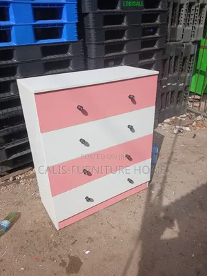 4ft X 3ft Baby Wardrobe. Pink and White Color.